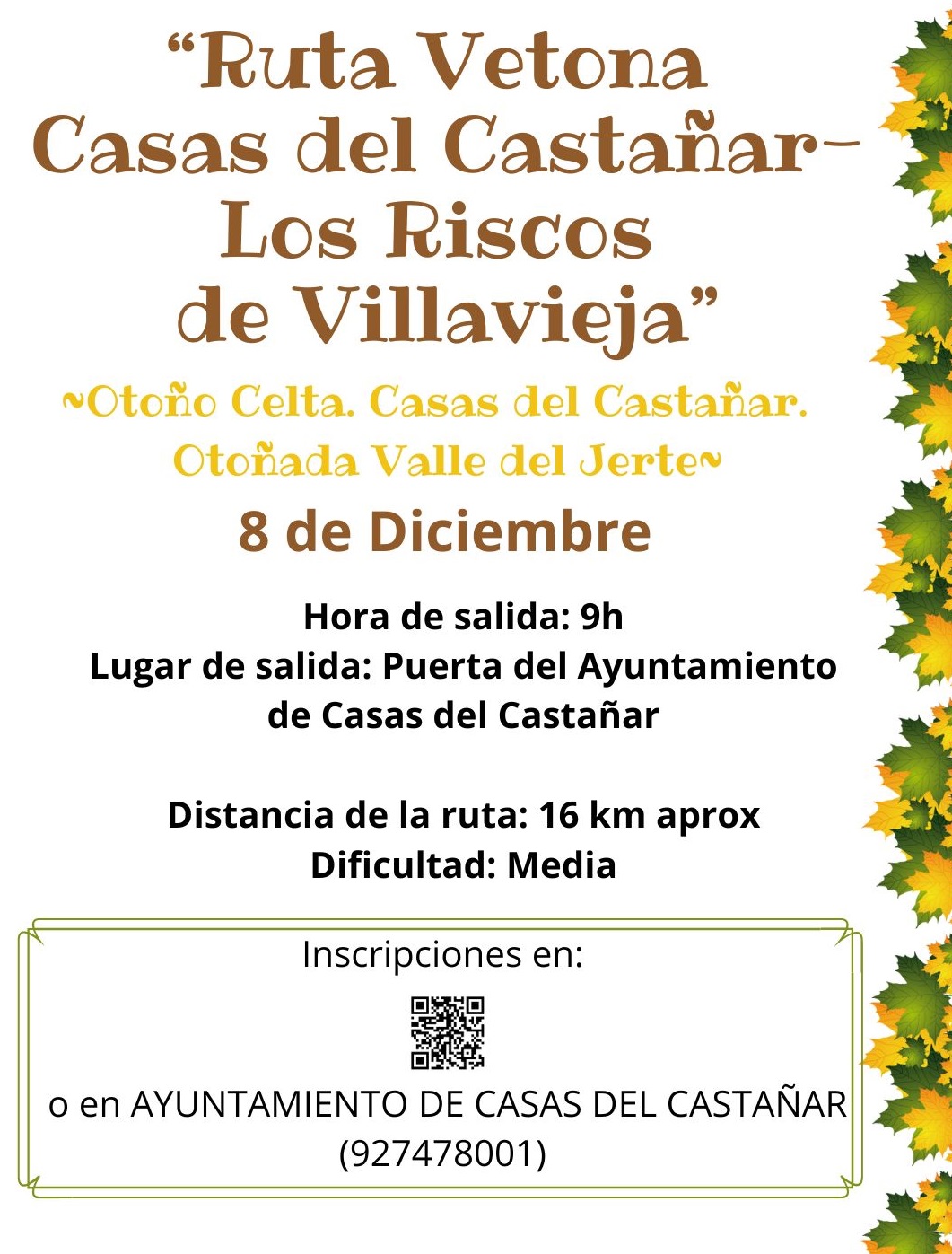 Ruta Vetona Casas del Castañar - Los Riscos de Villavieja