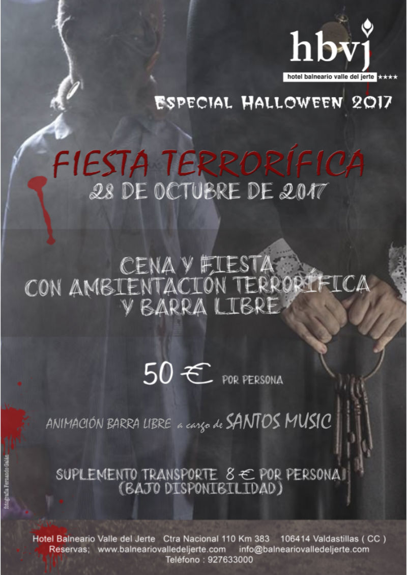 Gran fiesta en el Balneario Valle del Jerte. Halloween