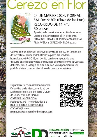 Ruta Senderista del Cerezo en Flor. Inauguración